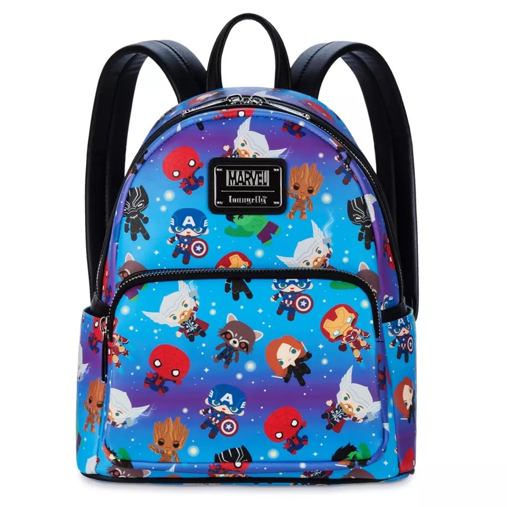 Disney Parks Marvel Avengers Loungefly Mini Backpack Multicolor - Picture 5 of 7